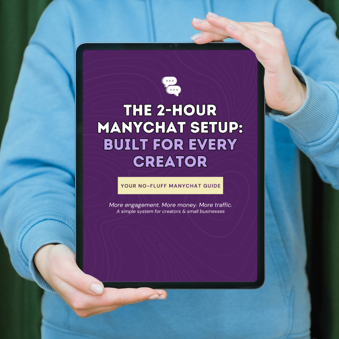 🟡 The 2 Hour Manychat Setup: Built for Every Creator | Instant Digital Download